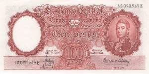 Argentinien p272-8 100 Pesos 1957